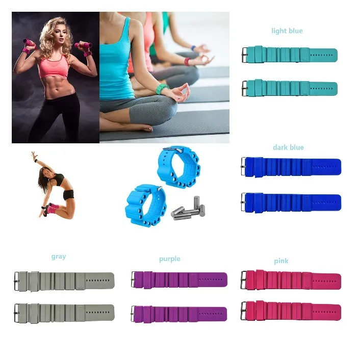 Wrist Weights Adjustable Fitness Wearable Weighted Wristbands to Increase Arm & Leg Explosiveness and Endurance Training for Dance Barre Pilates Bounce Yoga Cardio Walking and Home Exercise Blue 