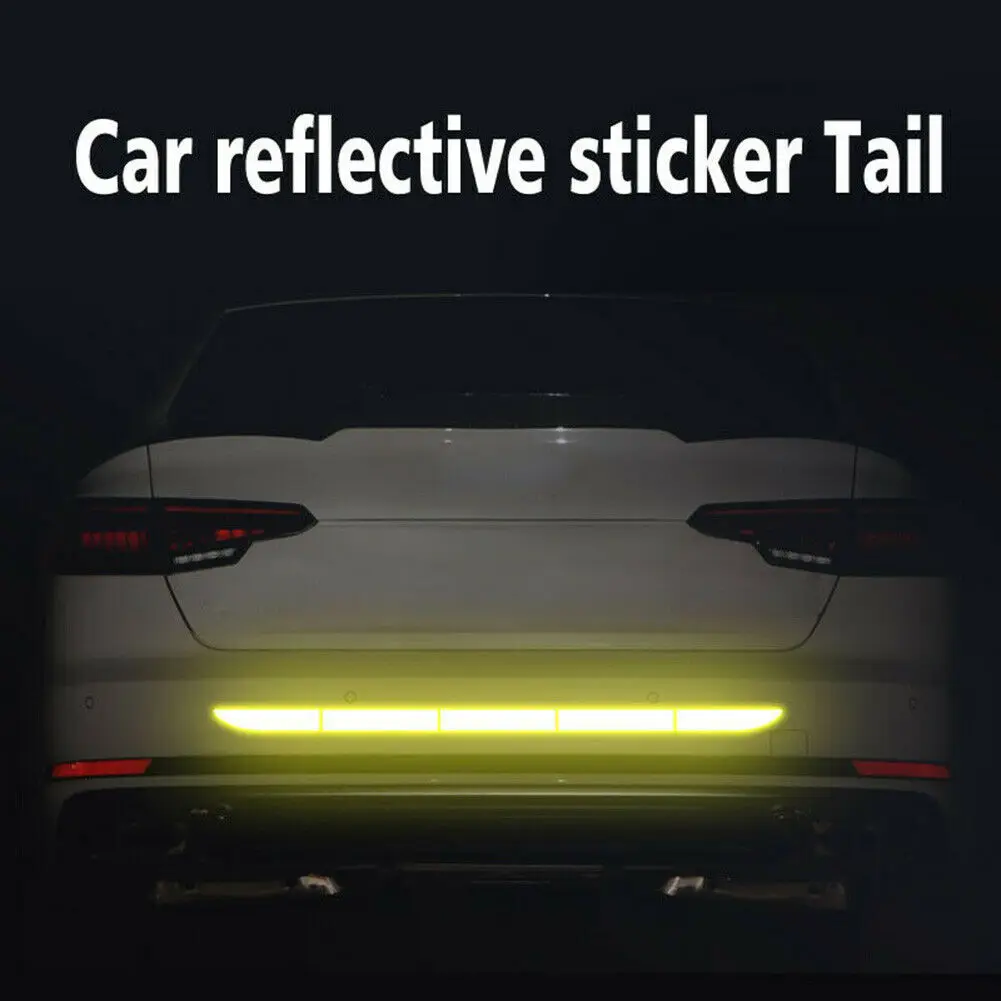 Car Reflectante Reflector Sticker Car Body Trunk Exterior Reflective Tape 5pcs 