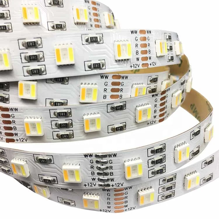 high density 120ledm 5volt 24 volt 25m 5050 rgbww rgbcct 5in1 led strip