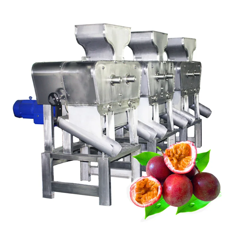 Automatic Or Semi Auto Fruit Juice Passion Pulp Machine Passion Fruit Concentrate Processing