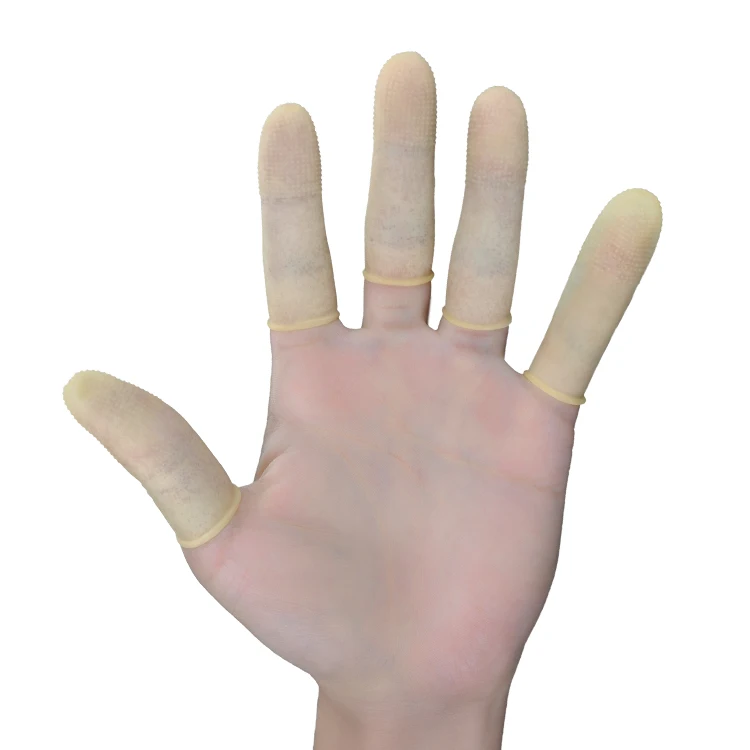 Beige Disposable Industrial Waterproof Transparent Antislip Rubber