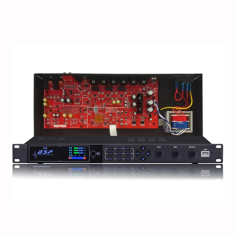 X8 Karaoke Pre Effect Processor Ktv Professional Digital Audio Echo Effect Processor X5 Dsp