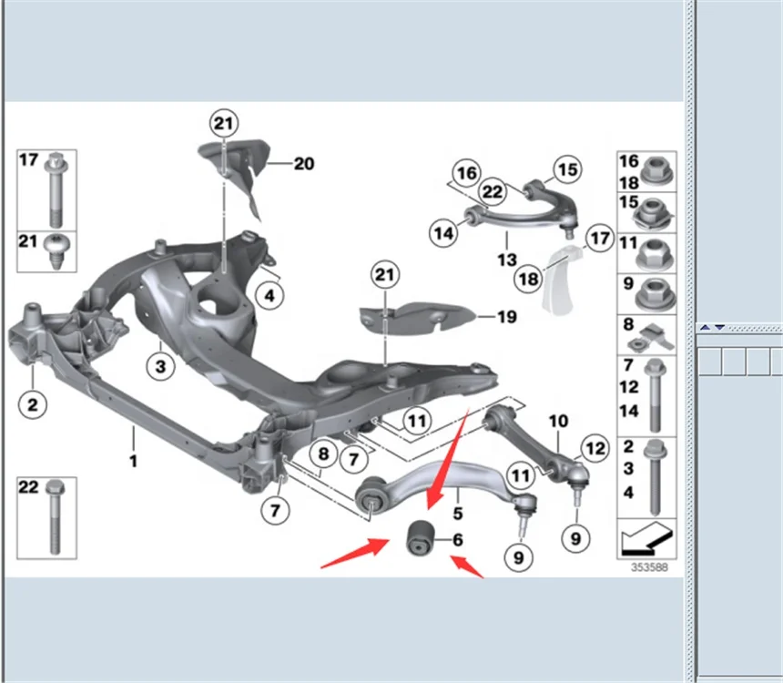 Lemforder Front Forward Control Arm Set For BMW F01 F02 – Pair With Bushings, OE 3620801, 3620901
