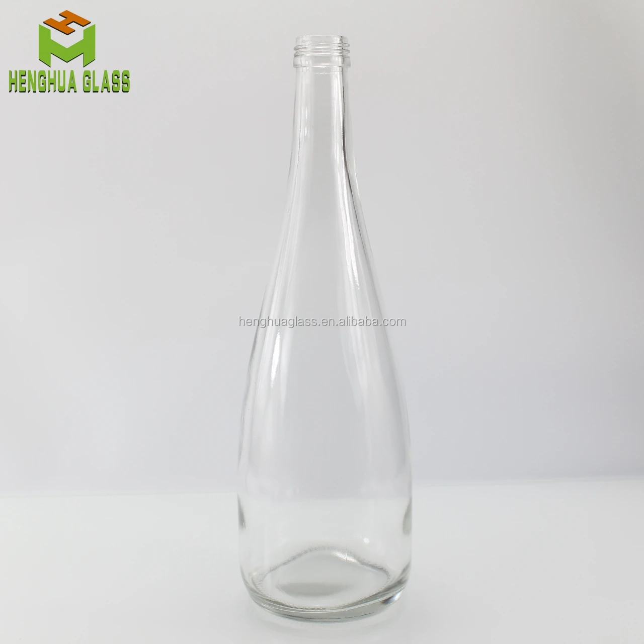750ml Sparkling Water Glass Bottle 75cl 25oz Water Drop Shape Mineral
