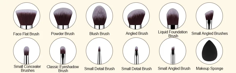 makeup brushes set