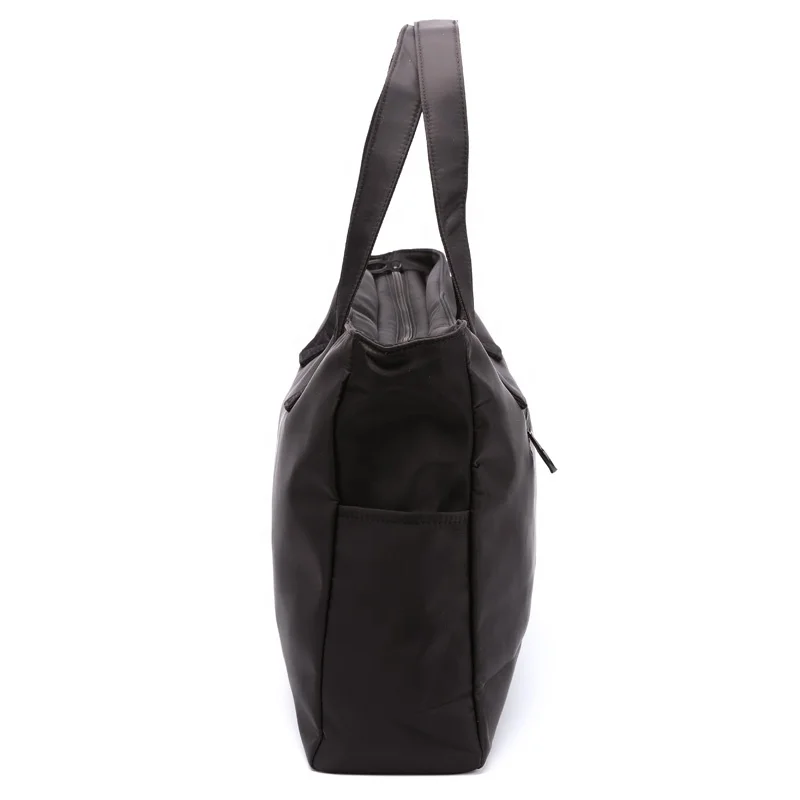 Custom Daily Nylon Travel Tote Bag Man Women Black Shoulder Gym Beach