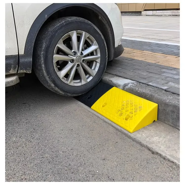Bumpy Curb Heavy Duty Portable Rubber Speed Bumps Non-slip Curb Ramps Driveway ...