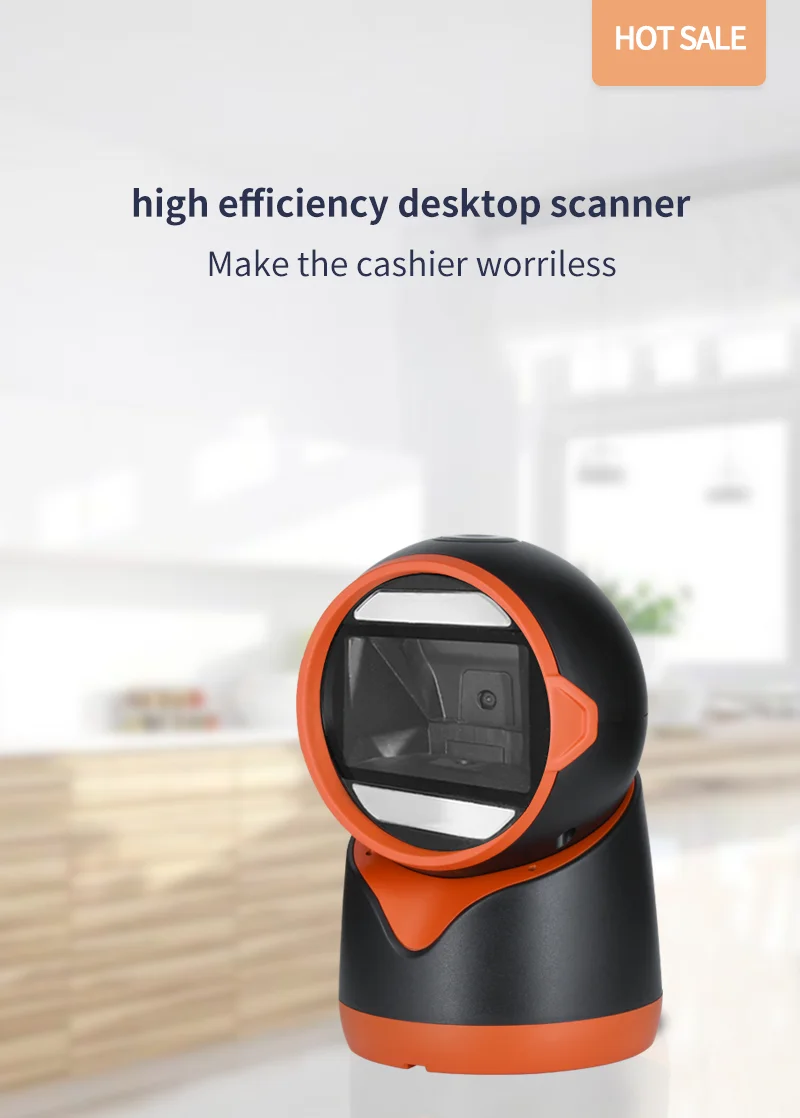 High Quality Desktop 2d Omnidiredtional Qr Barcode Reader Scanner Code bar