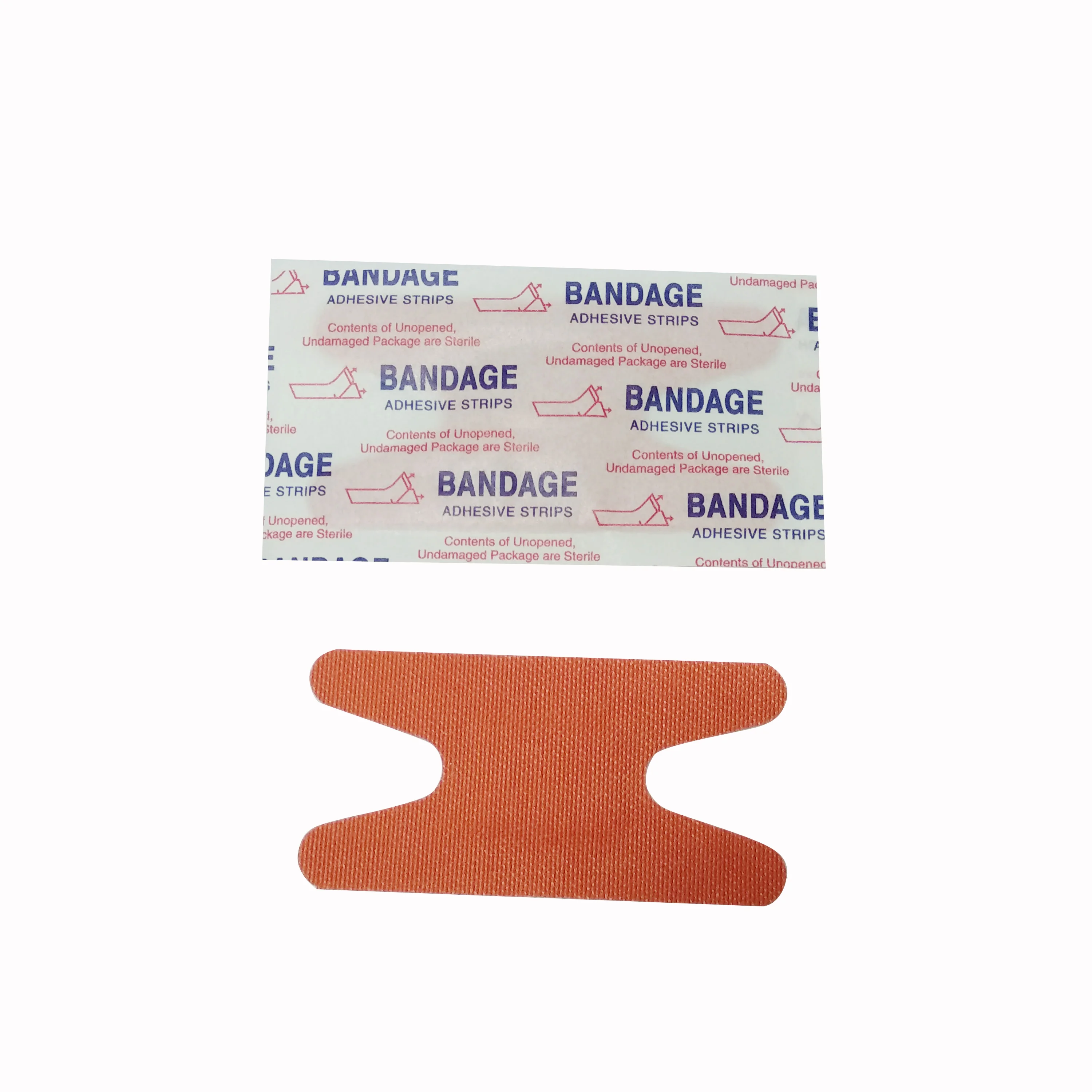 OEM Factory 76*38mm H Shape Red fabric Knuckle Bandage New Type Wound Plaster Bandage