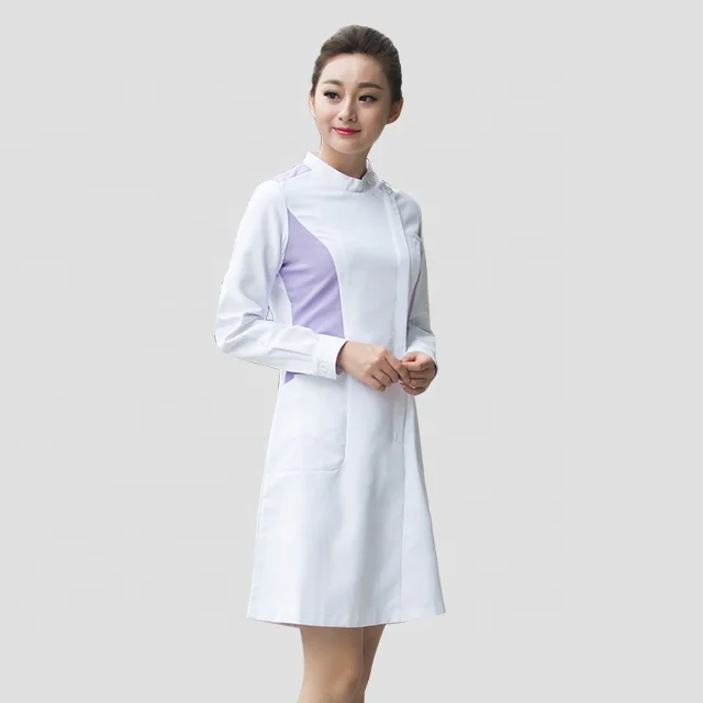 
wholesale new style fashionable nurse uniform designs woman white dress of hospital medical scrubs asian nursing scrubs 