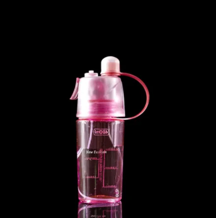 400/600ml Sports Portable Spray Sucking Drinking Plastic Water Bottles ...