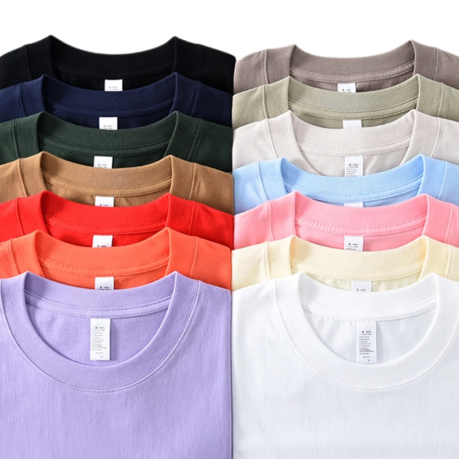 Wholesale High Quality Men's Plain T Shirts White Tee Shirt Custom