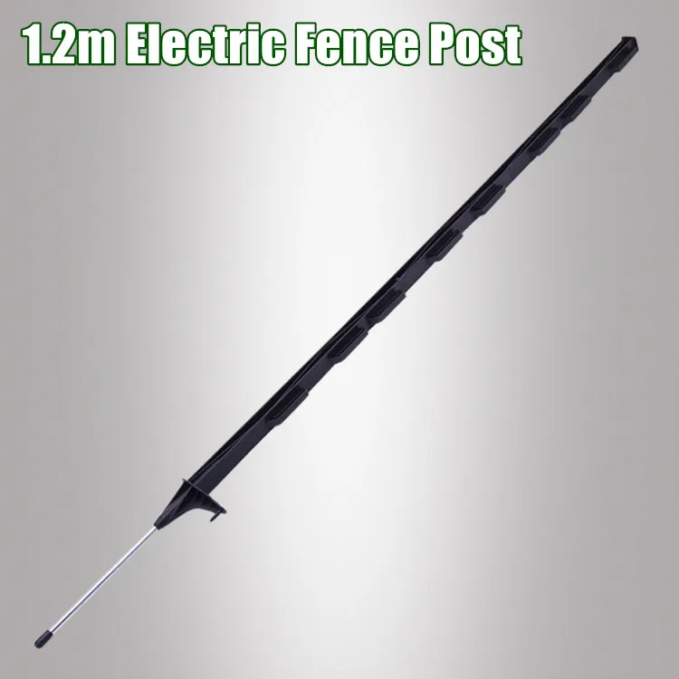 100 x 4ft Electric Fence White Poly Posts Poles Stakes 4 Foot Horse Post Tape