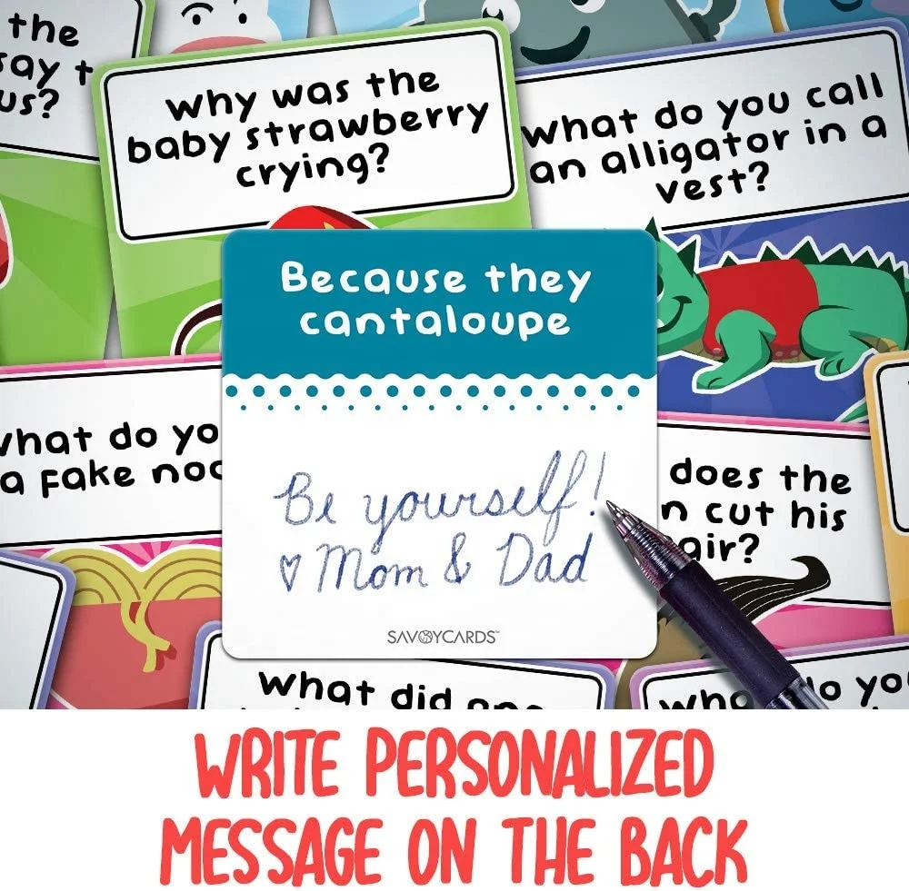 150 Joke Cards For Kids Lunchbox Notes Inspirational Motivational Cards