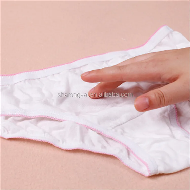 Comfortable Maternity Disposable Panties Womens Convenient Non Woven Cotton Traveller Underwear 6323