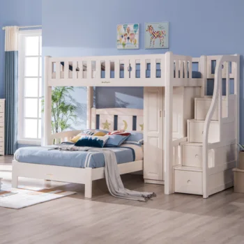 E Saving Furniture Loft Modern Wooden Bunk Bed With Cabinet E Saving Furniture Loft Modern