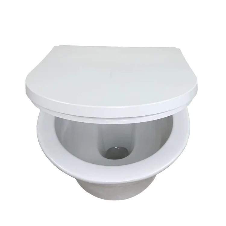 
ANBI New Design Ceramic Wall Mount Toilet Bowl Rimless Wall Hung Toilet For Office Buildings Bathrooms 