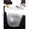 transparent plastic bucket