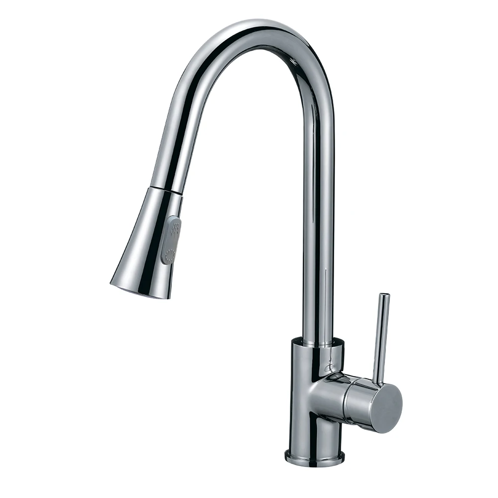 Haijun Australian Watermark Single Lever Pull Down Chrome Kitchen Mixer