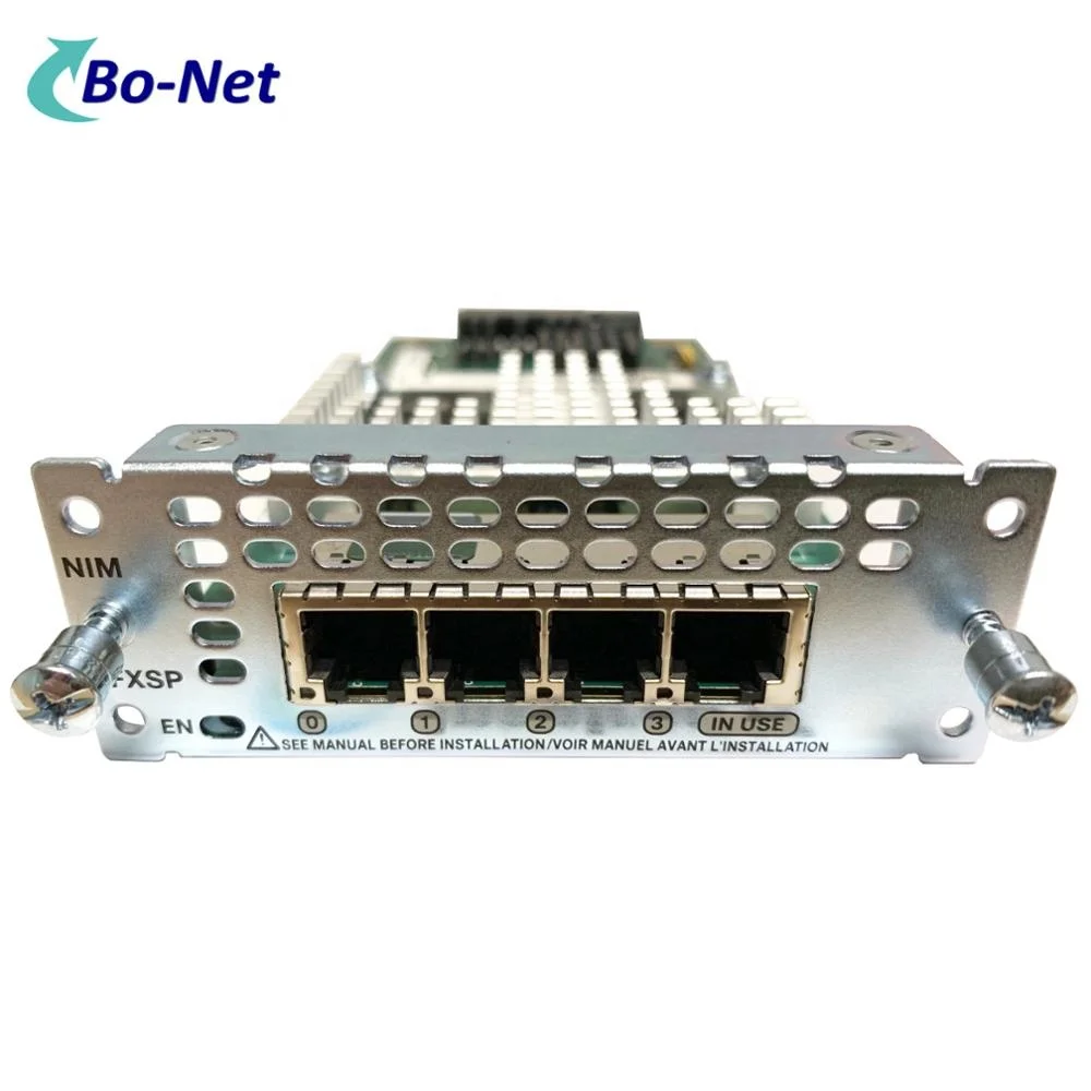 CISCO 4000 Series Router CISCO NIM-4FXSP Analog Voice 4 Port Network Interface Module - FXS, FXS-E and DID