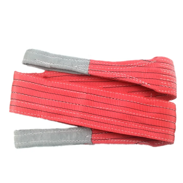 5t Lifting Belt Eye To Eye Polyester Webbing Sling - Buy Webbing Sling ...