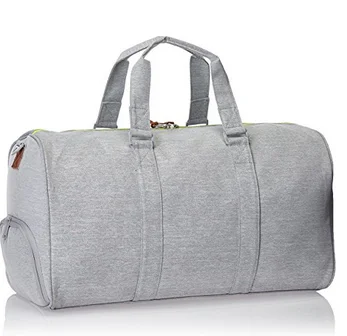 New Design Sport Pure Grey Washable Neoprene Travel Mens Duffle Gym Bag ...