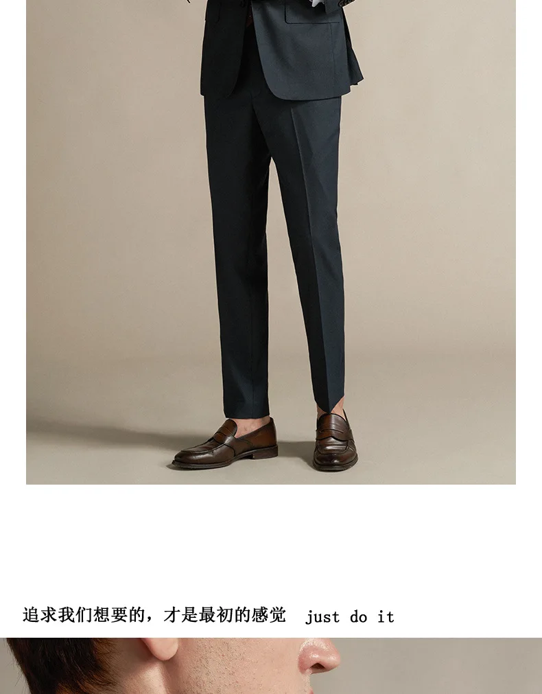 2020 new Men's bird's eye texture wedding suits Business slim formal suit banquet formal suit can be customized in size