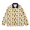 Hot Sales Screen Printing Loose Fit Casual Cotton Jacket For Men