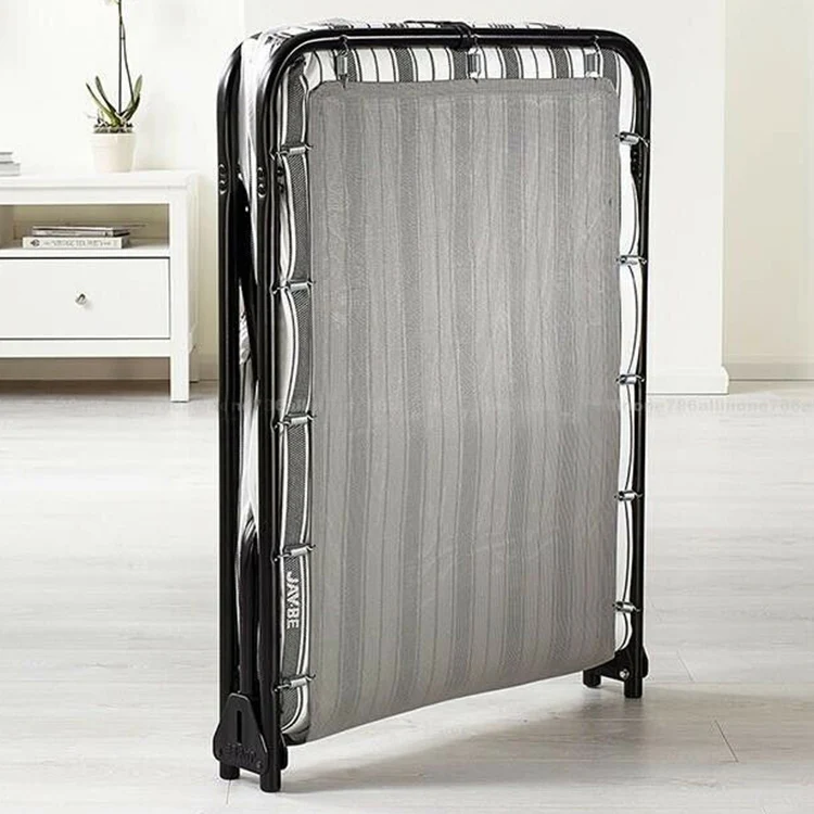 
Source Tieyi metal factory can be OEM Single Folding Guest Bed with Airflow Fibre Mattress J Tex Base 