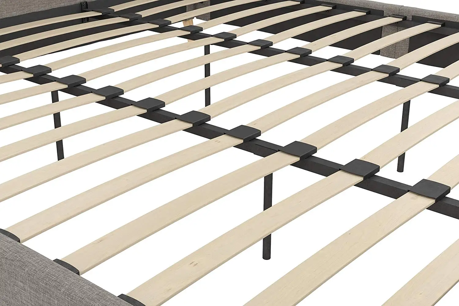 Modern Grey Linen Super King Size Wooden Bed Frame Buy Wooden Bed