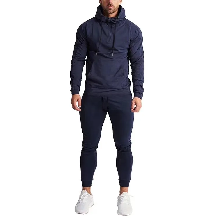 Training Suits Men Gym Wear Cotton Hoodie Sweat Suits Wholesale