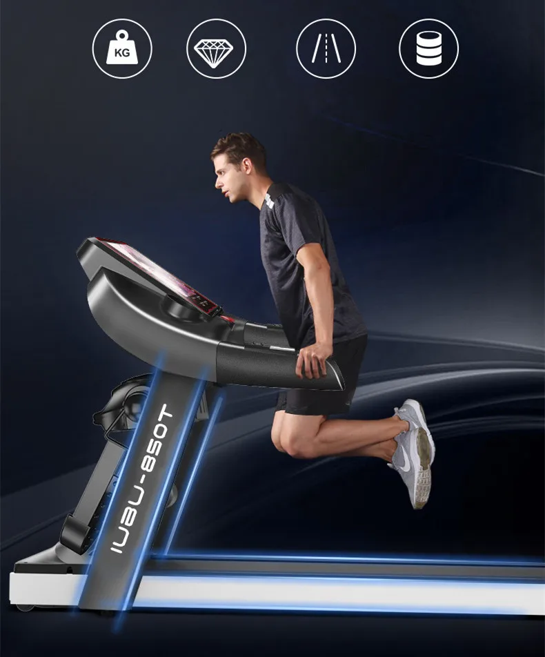 Gym Home Fitness Exercise Mechanical Electric Treadmill Commercial Home Running Machine Treadmill  With Screen supplier