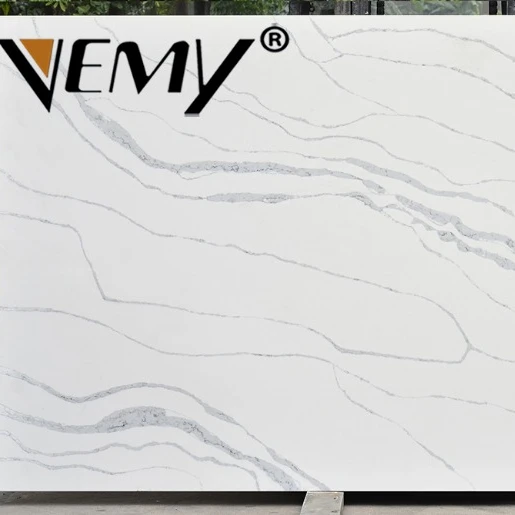 
Artificial Stone Type and White Countertop Color Artificial Quartz Stone Kitchen Countertop 