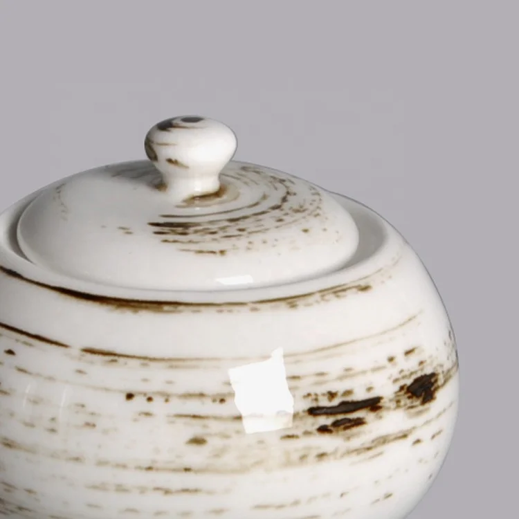 porcelain sugar pot
