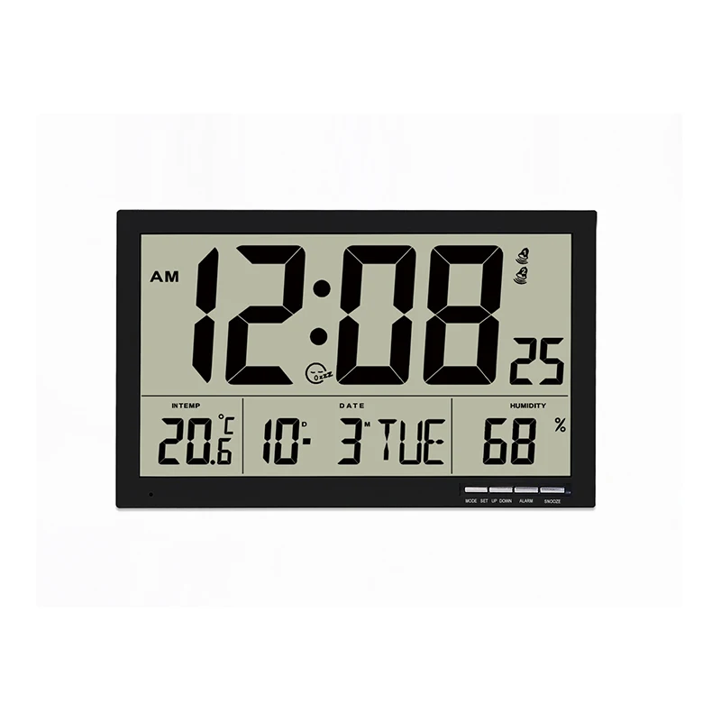 
Fashio digital alarm wall clock LCD digital large display clock jumbo screen display 