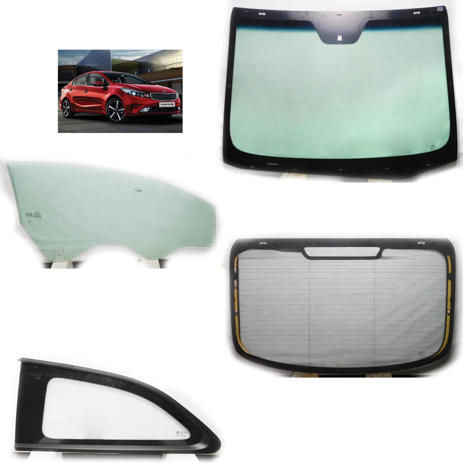 Kia K3 Windshield Glass Sunroof Car Glass Auto Glass Car Parts