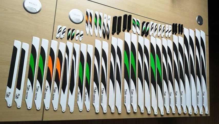 custom logo carbon fiber main rotor blade flybarless rc