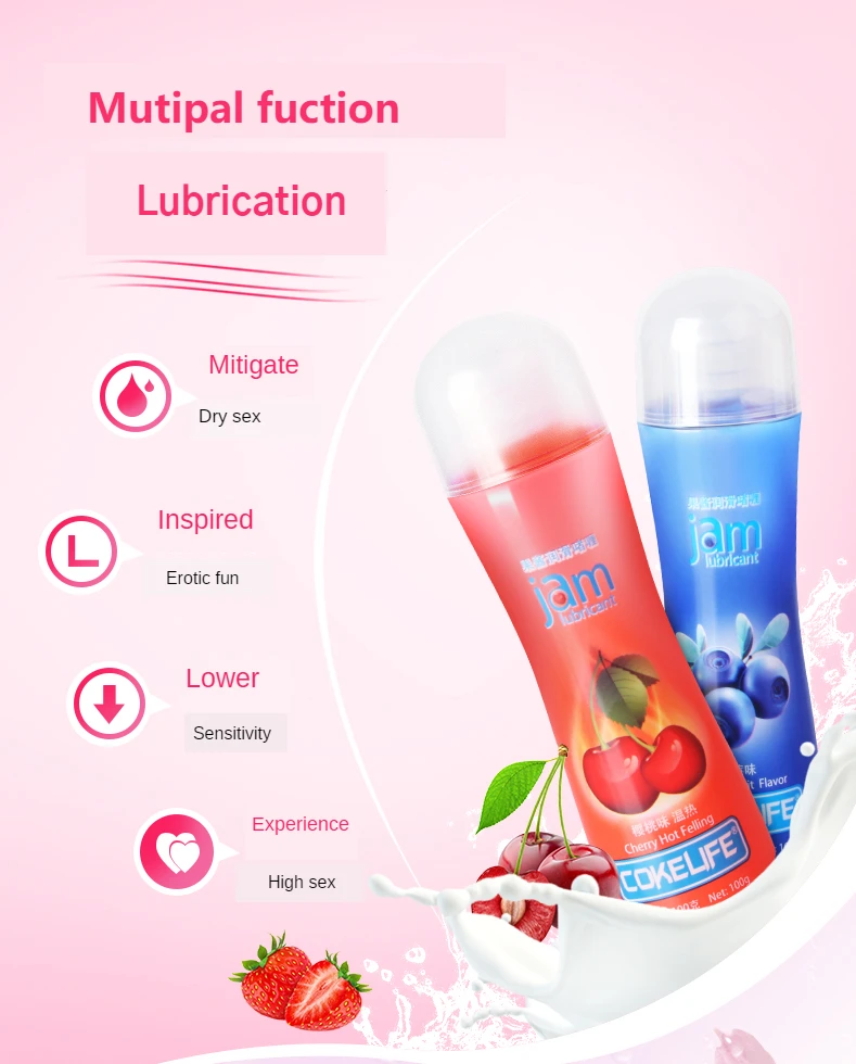 Lexiang Fruits Flavored Personal Lubricants For Sex Jelly Delay Warming 6663