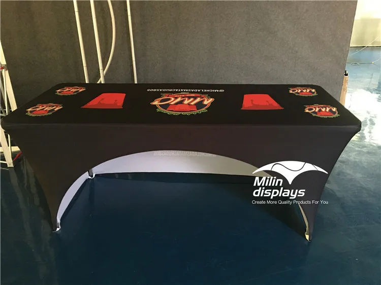 Custom Printed Trade Show Crate Cover, Custom Size Fitted Table Cover