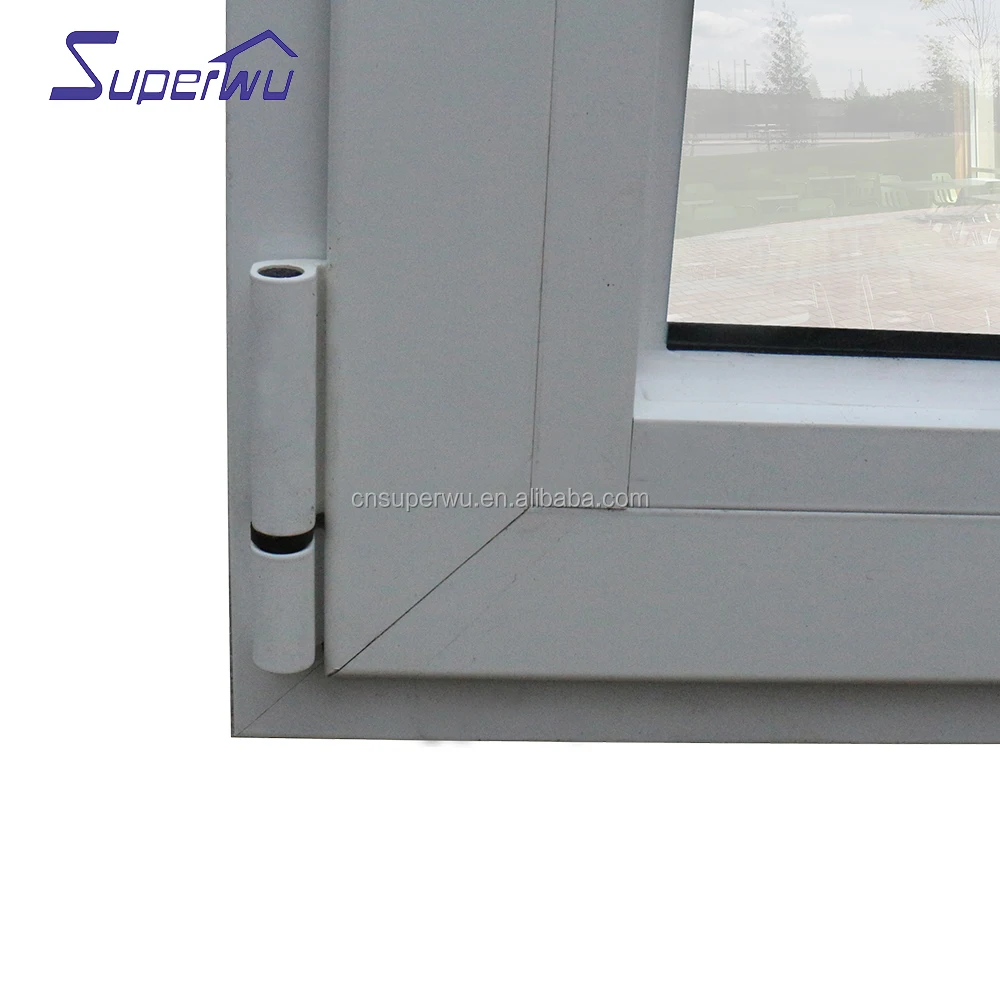 Thermal break aluminum high quality casement windows swing open style aluminum french windows