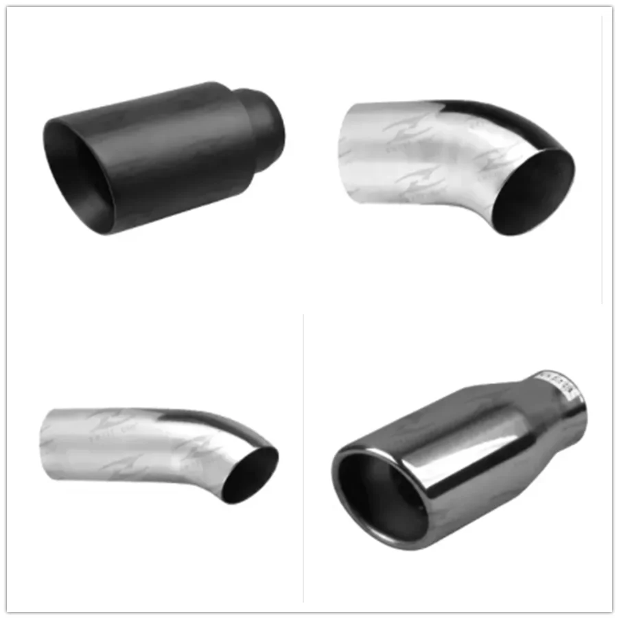 Universal Stainless Steel Polished Truck Exhaust Tip Tail Pipe Slant