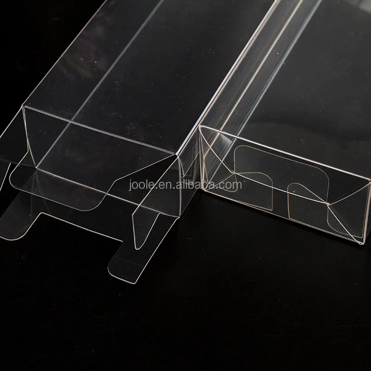 8x4x14.8cm Clear Pvc Boxes Doll Products Display Foldable Plastic Boxes