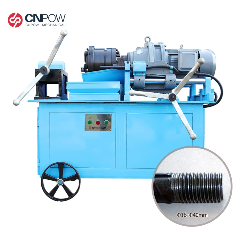 
CNPOW 16-40mm screw nail manual thread manufacturing rolling machine 
