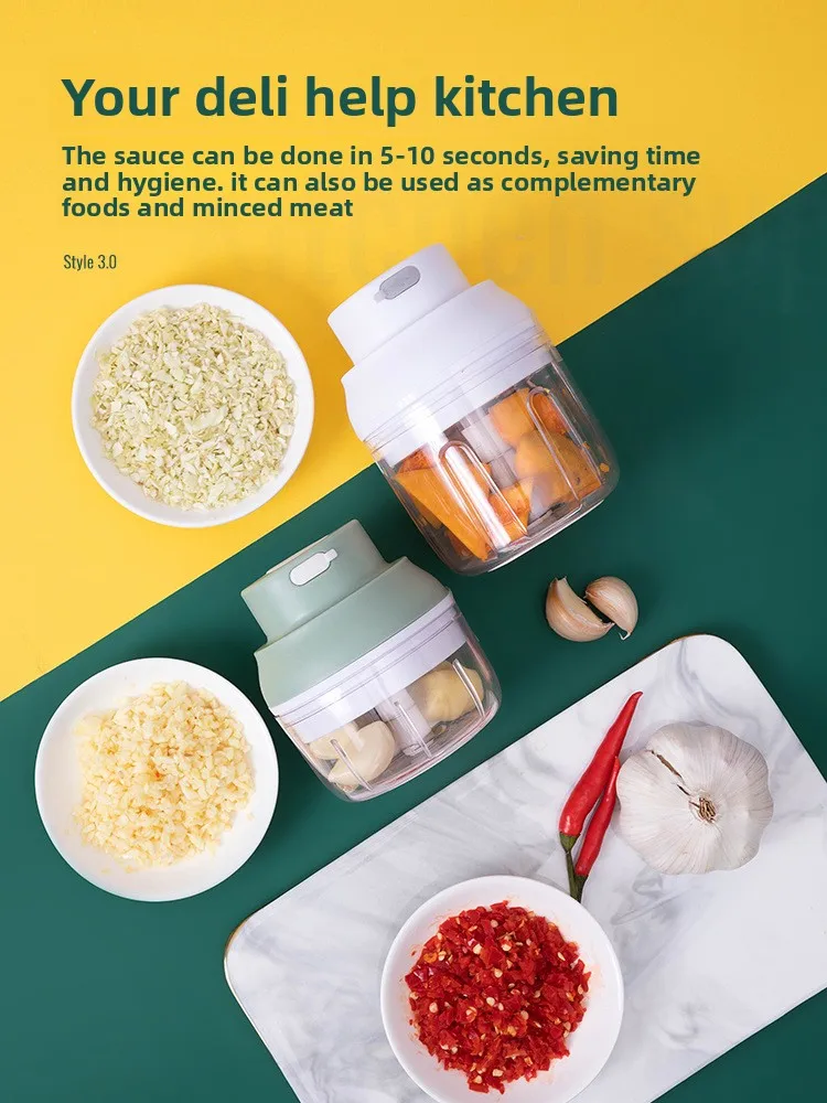 Wholesale Electric USB Rechargeable Durable Mini Food Processor Vegetable Garlic Chopper for Kitchen
