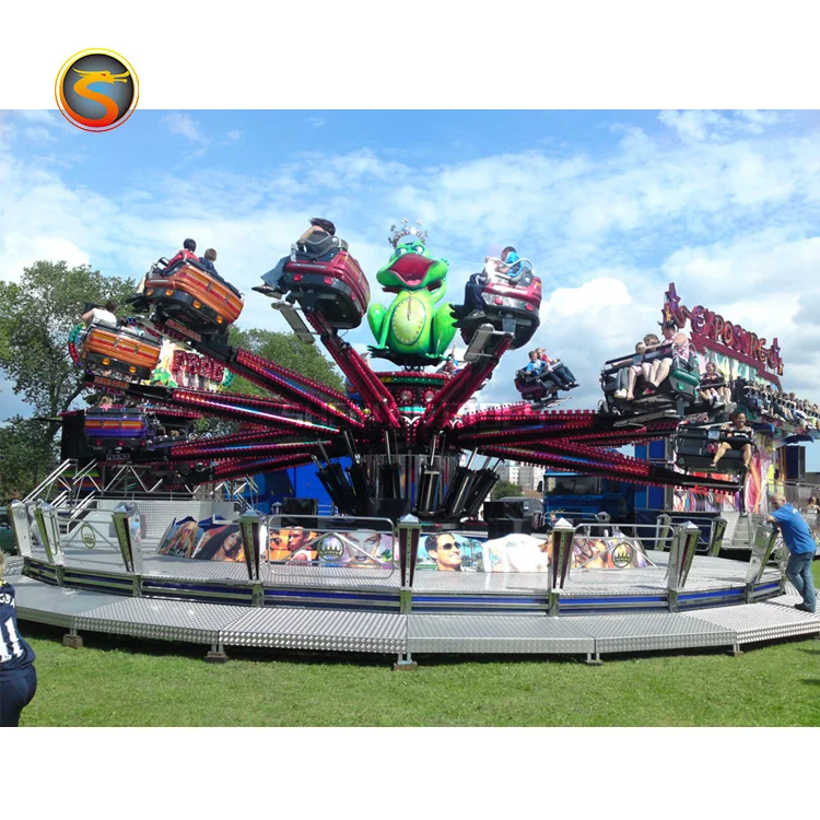 Thrill Funfair Park Family Games Mechanical Rides Swing Bounce Jumping