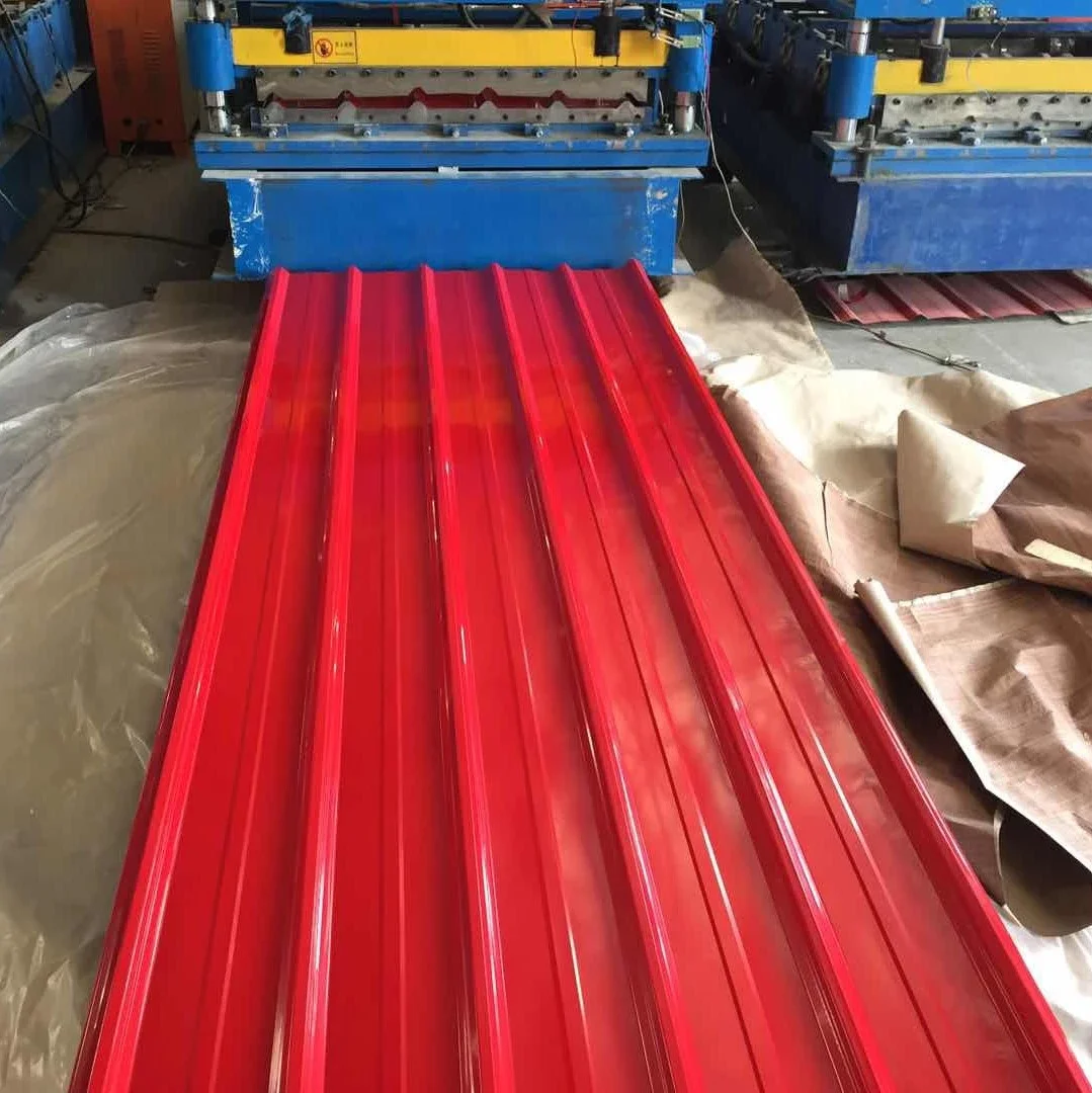 Africa Color Steed Trapezoid Roofing Sheets And Wall Sheets Roll Forming Machine