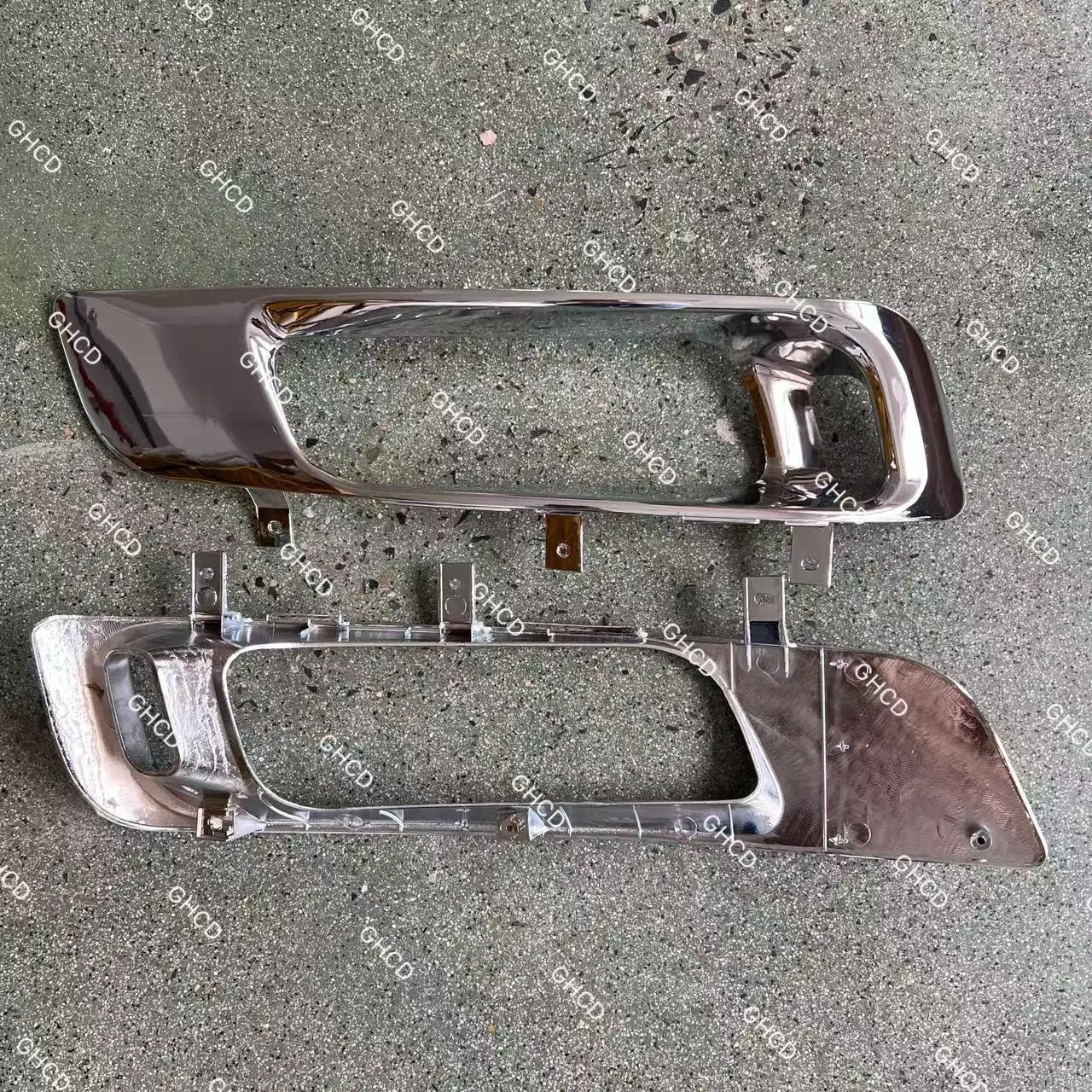 GHCD HIGH QUALITY/FACTORY PRICE CHROMR FOG LAMP FRAME for JAPANESE TRUCK 2008 YEAR'S MITSUBISHI FUSO/F420/ISUZU/HINO/NISSAN manufacture