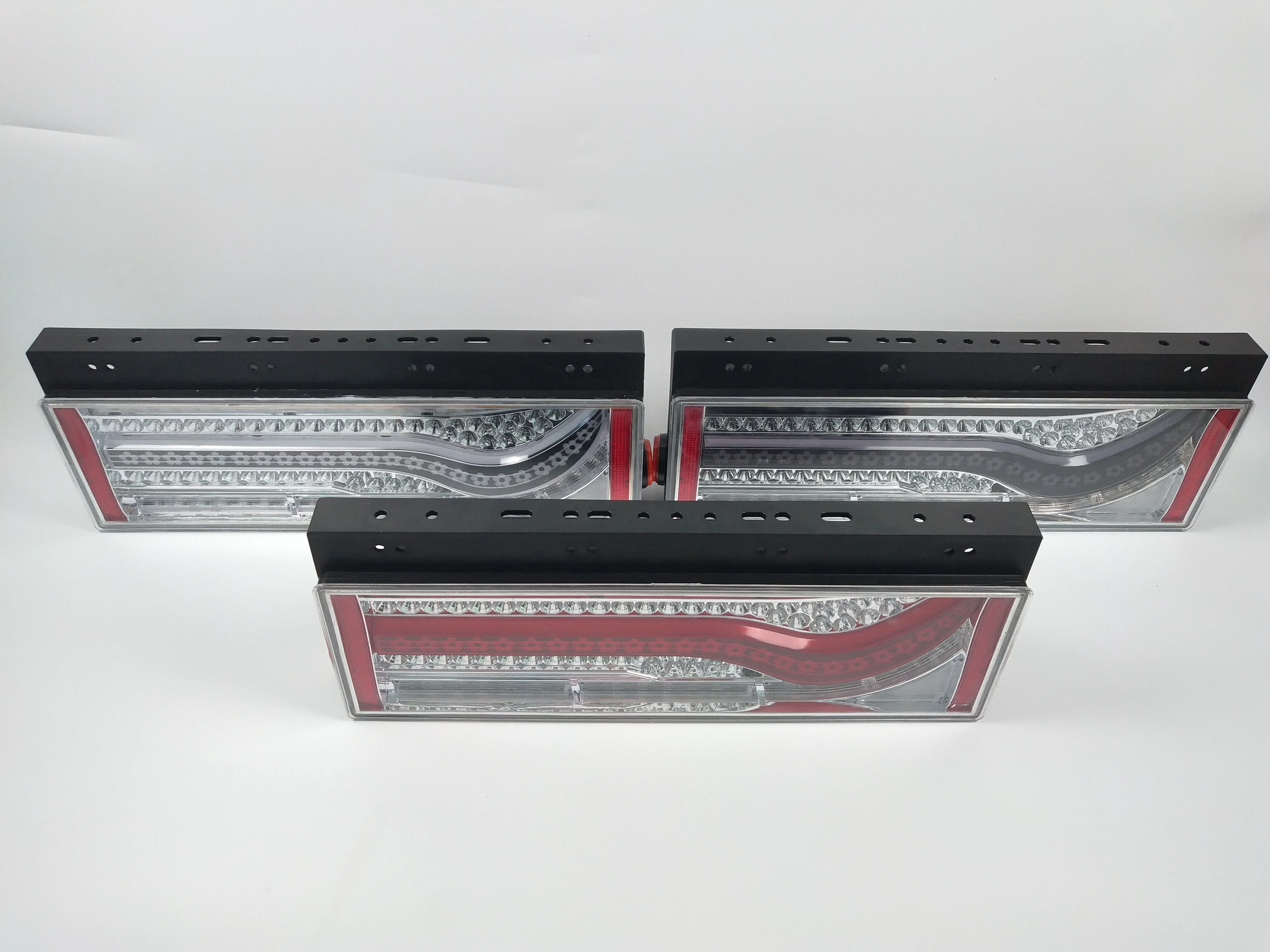 product oem universal 12v 24v trailer forklift led tail light new condition stop turn signal combination for cars-0