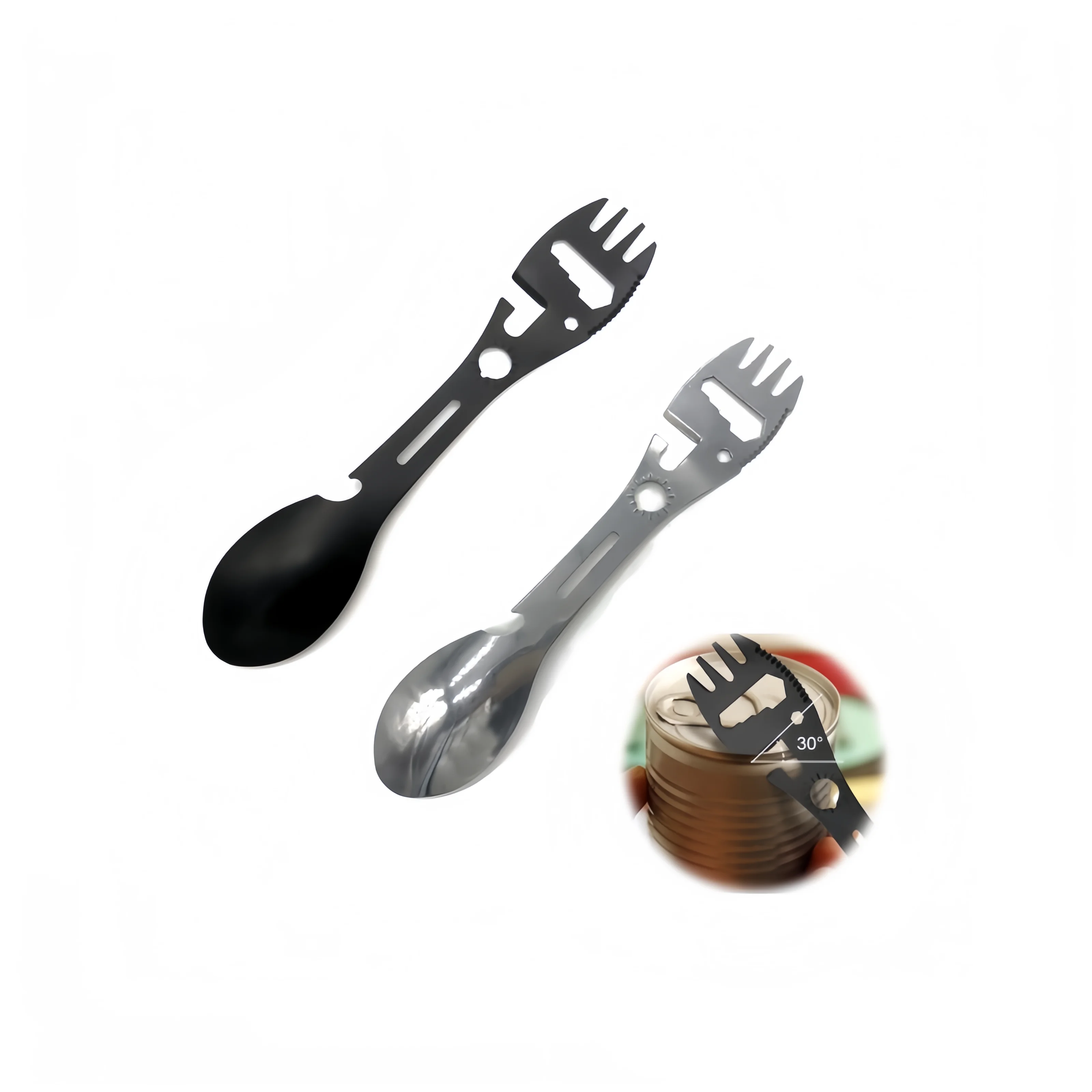 10 In 1 Mutifunctional Camping Spork Stainless Steel Outdoor Camping