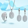 Manufacturer Fashion Women 925 Sterling Silver CZ Jewelry Set